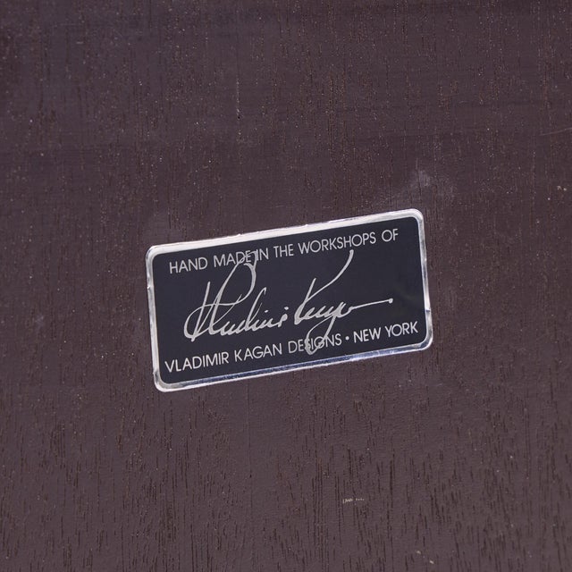 Black Vladimir Kagan Mid Century Burlwood Coffee Table For Sale - Image 8 of 8