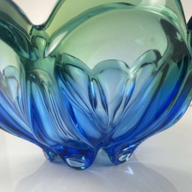 Large Vintage Murano Glass Bowl, 1960 For Sale - Image 9 of 10
