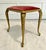 Louis XVI Rocco Style Brass Cabriole Leg Pink Upholstered Vanity Bench Stool For Sale - Image 11 of 12