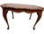 Elegant French 1930's Louis XV style walnut coffee table featuring a beautifully shaped scalloped serpentine top, graceful...