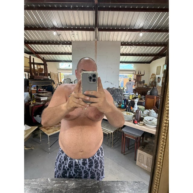 Large 19th Century French Carved and Giltwood Mirror For Sale - Image 10 of 12