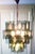 Mid-Century Chandelier with Frosted Glasplates and Relief For Sale - Image 4 of 5