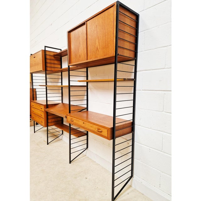 Vintage Danish Three Bay Sideboard by Robert Heal for Heals Staples Ladderax, 1960s For Sale - Image 11 of 13