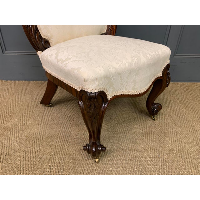 Victorian Rosewood High Back Chair, 1870 For Sale - Image 9 of 14