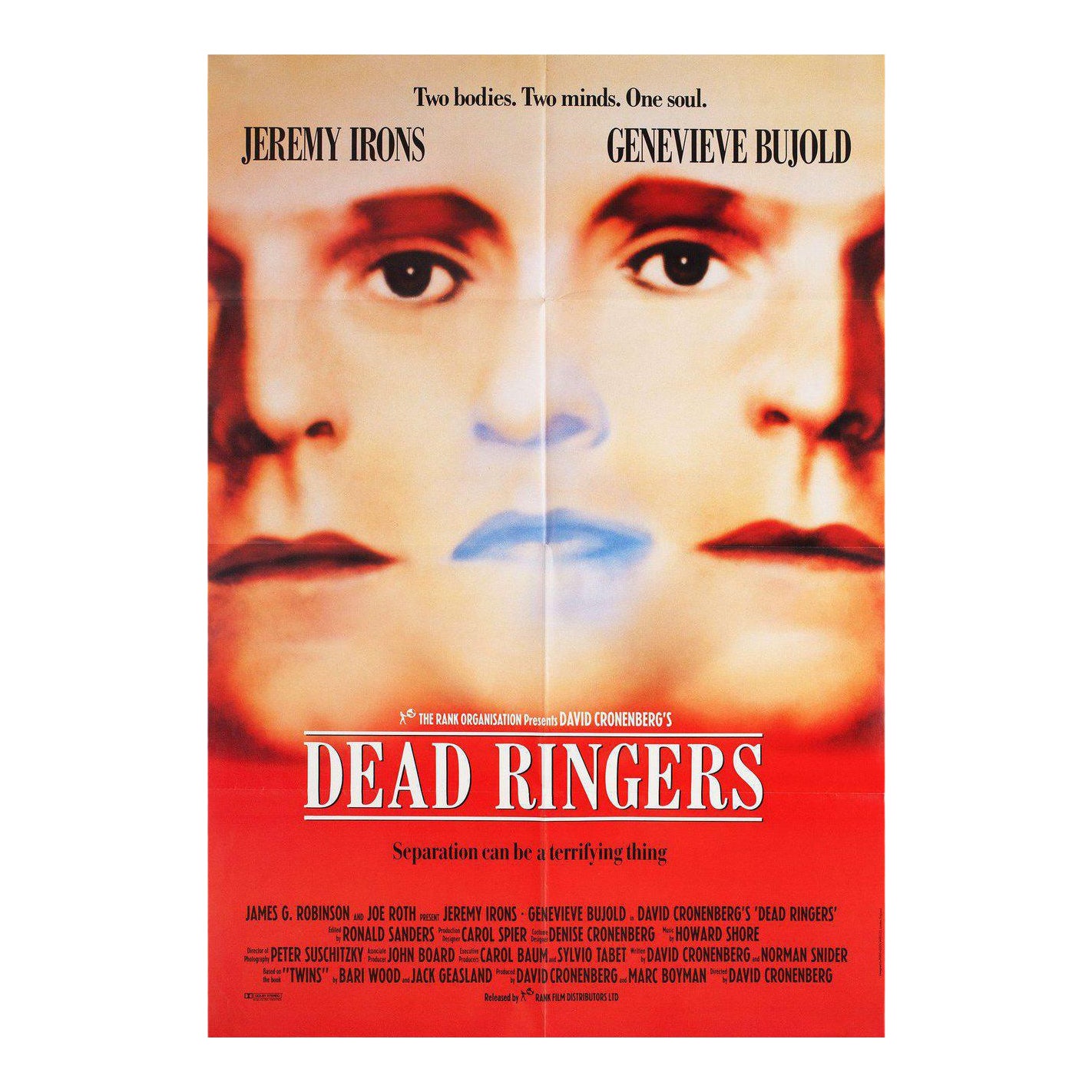 Dead Ringers 1988 British One Sheet Film Poster