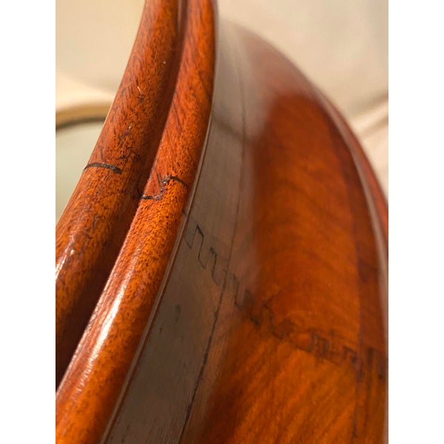 English Walnut Oval Mirror For Sale - Image 11 of 18