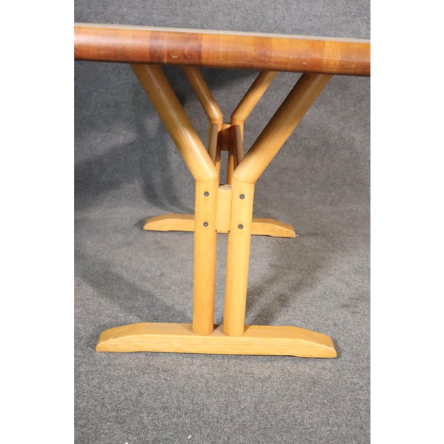 Mid 20th Century Mid 20th Century Butcher Block Dining Table For Sale - Image 5 of 10