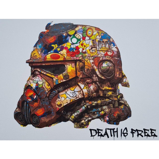 Death Nyc * Storm Trooper * 45 X 32 Cm * Signed * Limited * Certificate Paper: Fine art 300 gsm paper. Numbered of 100,...
