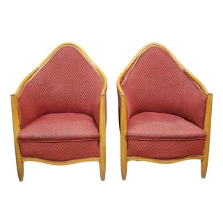 Art Deco Armchairs after Paul Pollot, 1920s, Set of 2 For Sale