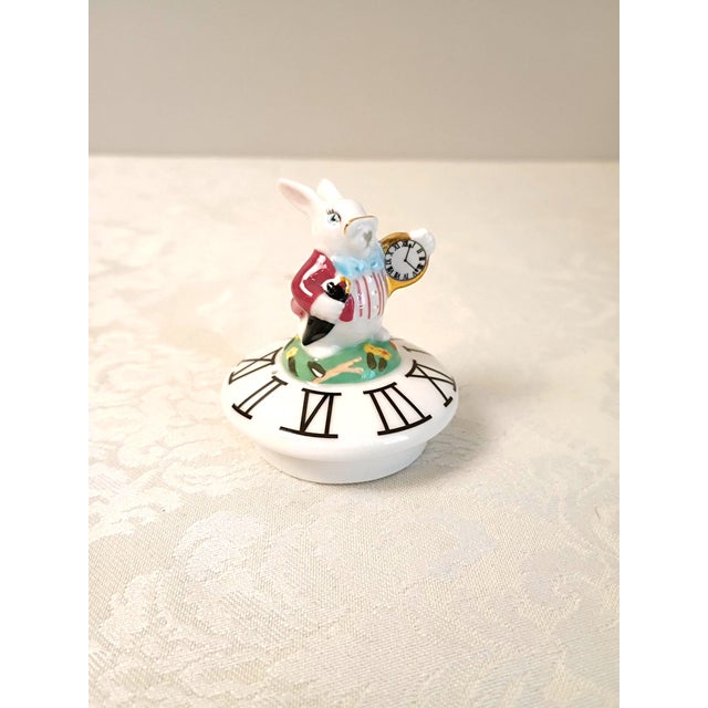 Paul Cardew Alice in Wonderland Tea for One Whimsical Stacking Teapot Cup Set White Rabbit & Dormouse Salt & Pepper Shakers - Set of 3 For Sale - Image 9 of 18