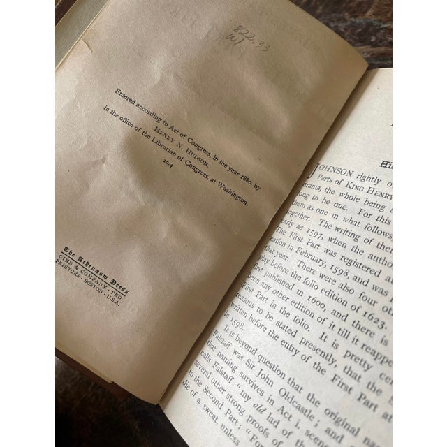 1920s Decommissioned Shakespeare Library Books King Richard and Henry IV For Sale - Image 9 of 10
