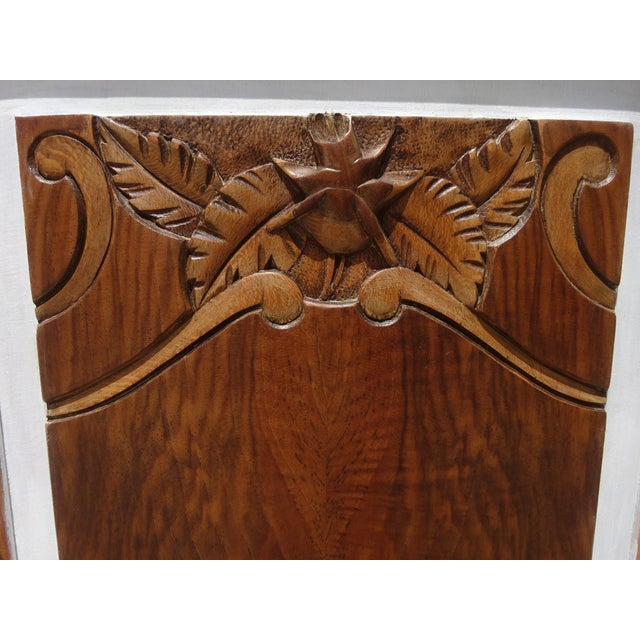 1930s Large Vintage Art Deco Bedside Table in Light Wood, 1930s For Sale - Image 5 of 18