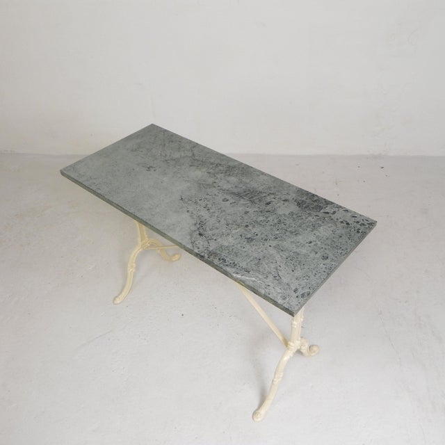 Garden Table with Marble Top, 1950s For Sale - Image 4 of 18