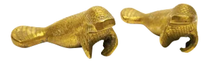 Pair of Brass Manatee