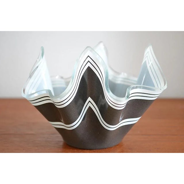 Glass Vintage Handkerchief Vase, 1950s For Sale - Image 7 of 7