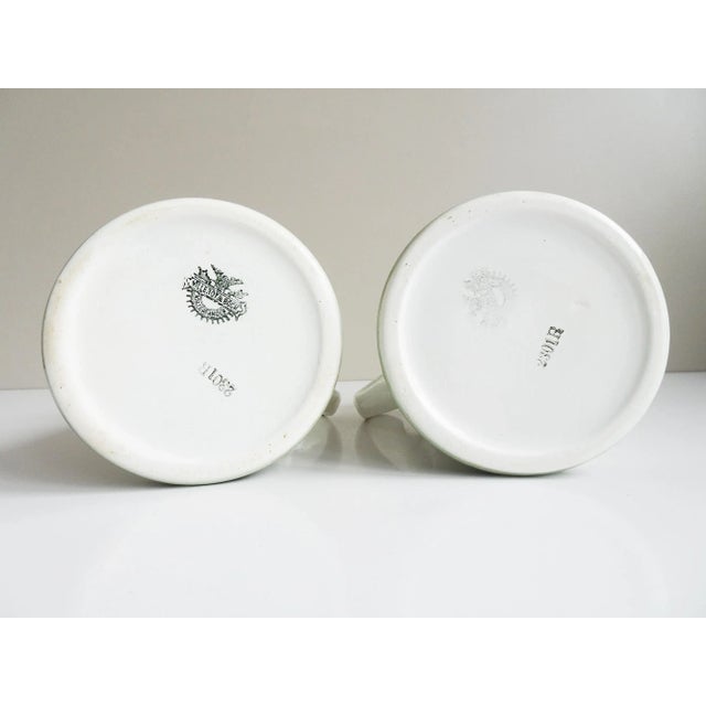 Green Antique Jugs with Spray Decor from Villeroy & Boch, 1890s, Set of 2 For Sale - Image 8 of 11