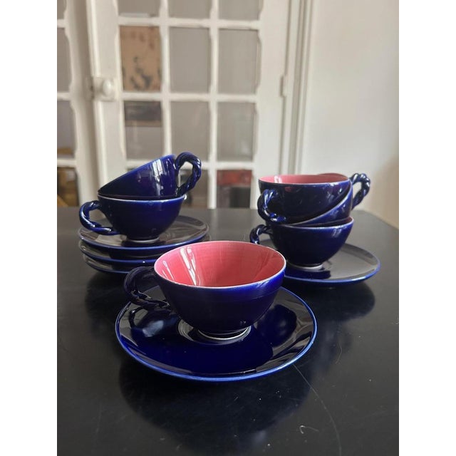 Ceramic Vintage Tea Service Set, 1950s, Set of 14 For Sale - Image 7 of 18