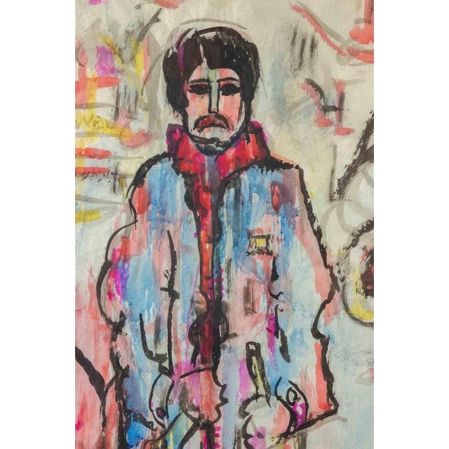 Watercolor on paper realized by sirio pellegrini in 1960s. Hand signed. Includes a tailor made frame realized by the...