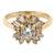 1950s Lady’s Diamond Starburst Engagement Style Ring in 14k Yellow Gold Size 5.75 For Sale
