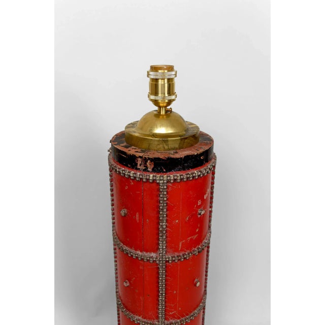Vintage Industrial Art Deco Printing Roller Lamp, 1920 For Sale - Image 9 of 13