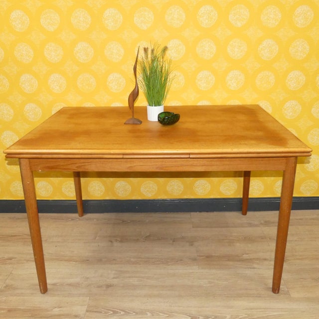 1960s Mid-Century Teak Extendable Dining Table, 1960s For Sale - Image 5 of 11