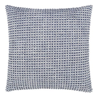 The House Of Scalamandré Heatherton Square Pillow In Navy For Sale
