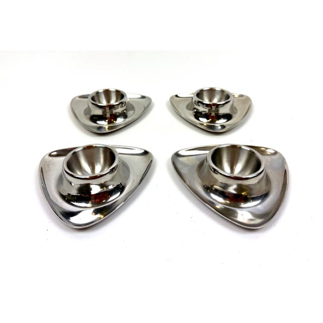 Bauhaus Egg Cups by Wilhelm Wagenfeld for WMF, 1970s, Set of 4 For Sale - Image 12 of 12