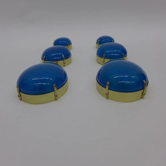 Contemporary Aquamarine Tear Drop Sconces - A Pair For Sale - Image 3 of 7