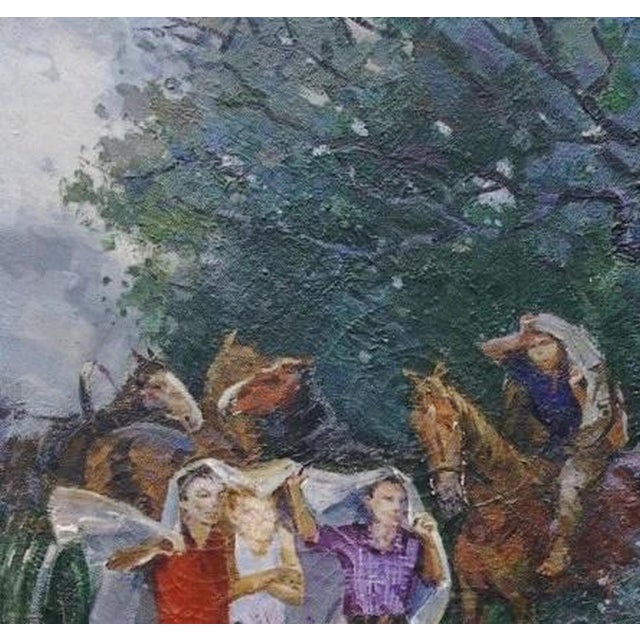 FREE SHIPPING worldwide. The painting will be rolled up and packed securely in a special protective tube. Note: The...