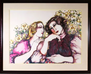 Linda Carter Holman, "But it Seemed so Real" Large watercolor, 1979