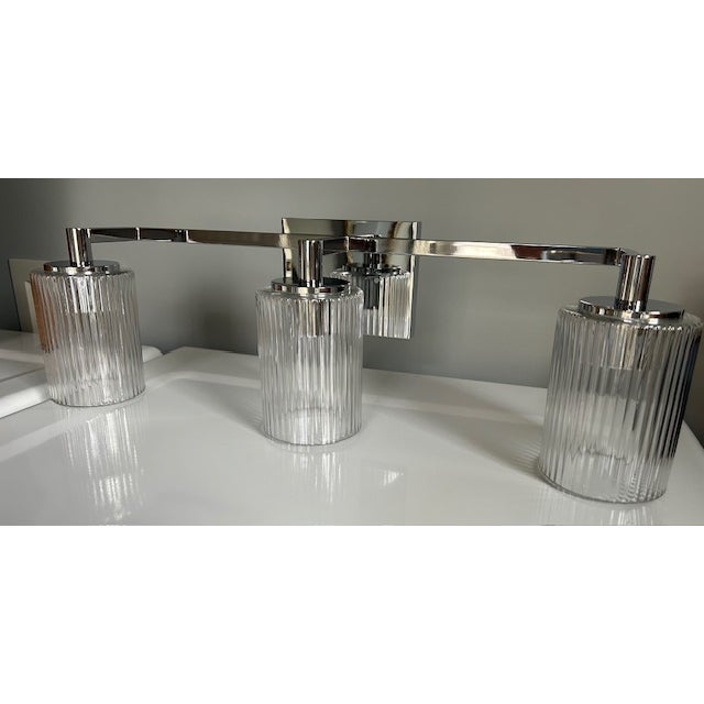 Visual Comfort Generation Lighting Lando 3 Light Vanity Sconce For Sale - Image 9 of 11