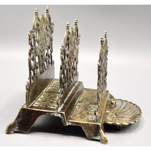Art Nouveau Brass Letter Rack For Sale - Image 4 of 9