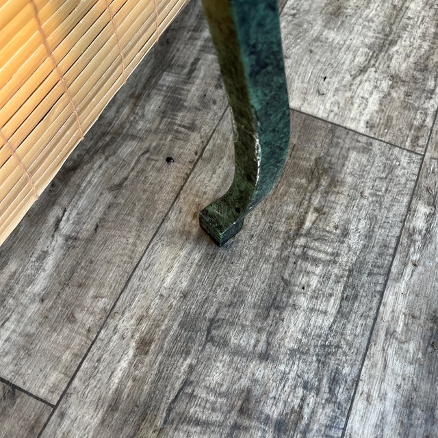 A Pair of Late 20th Century Cast Iron Glass Top Side Tables. For Sale - Image 16 of 18