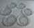 Traditional Vintage Set of 6 Nachtmann Bleikrstall Hobnail Crystal Coasters For Sale - Image 3 of 16