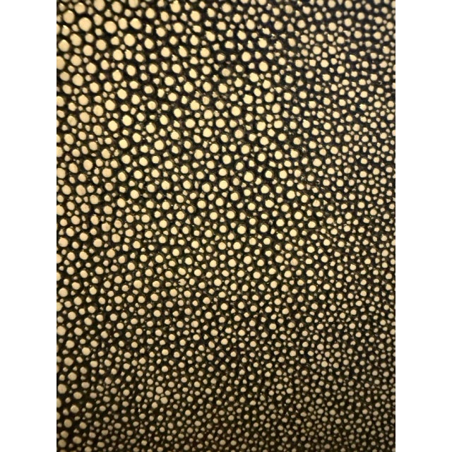 Made Goods Dario Faux Shagreen Nightstands (Pair), Attributed For Sale - Image 12 of 16