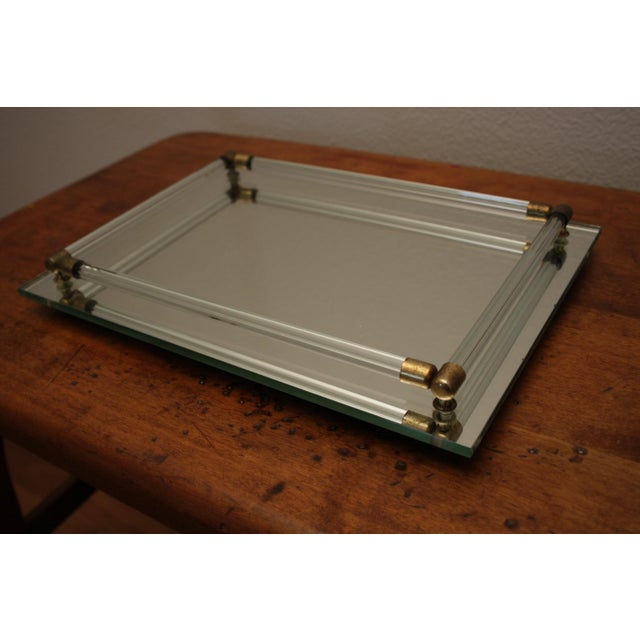 Glass Mirrored Vanity Tray Chairish