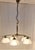 Goldenrod Vintage Pendant Lamp with White Marbled Glass Shades from Honsel, 2000s For Sale - Image 8 of 8