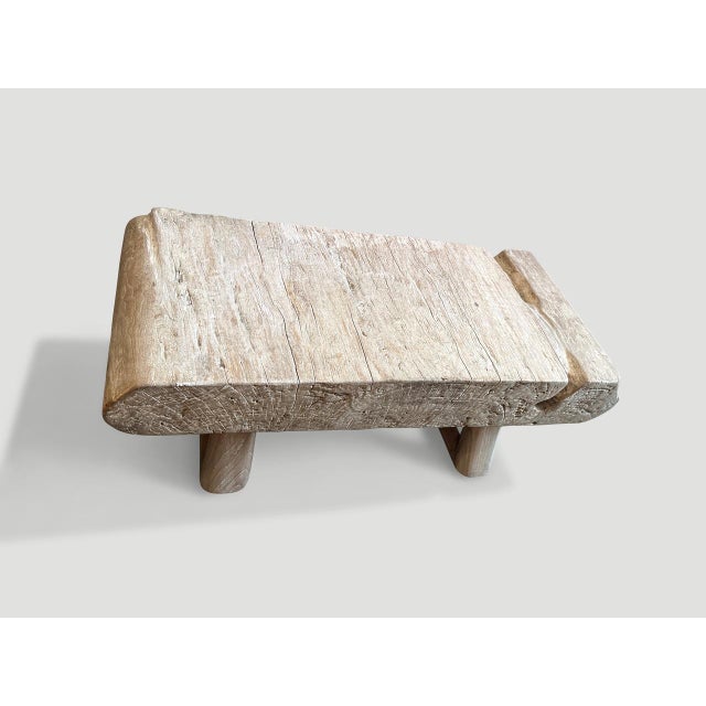 Wood Andrianna Shamaris Mid Century Couture Coffee Table or Bench For Sale - Image 7 of 18