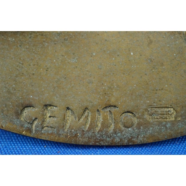 Antique Bronze Plaque Medallion by Vincenzo Gemito, 1890s For Sale - Image 17 of 18
