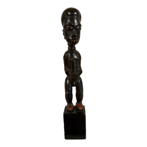 African Wood Carved Male Standing Figure From the Fang Tribe (13.5” High)