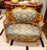 Elevate your home with the timeless beauty of this exquisite French Louis XV loveseat. Upholstered in an elegant powder...