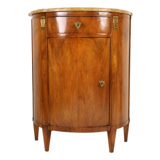 Empire Demi Lune Dresser in Walnut, 1810 For Sale
