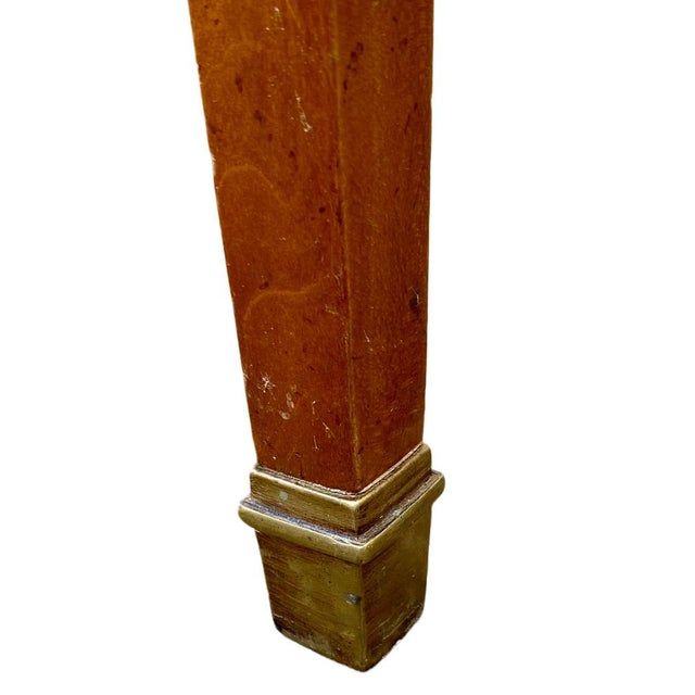 Louis XVI Roll-Top Desk in Cherry Wood, 1950s For Sale - Image 6 of 9