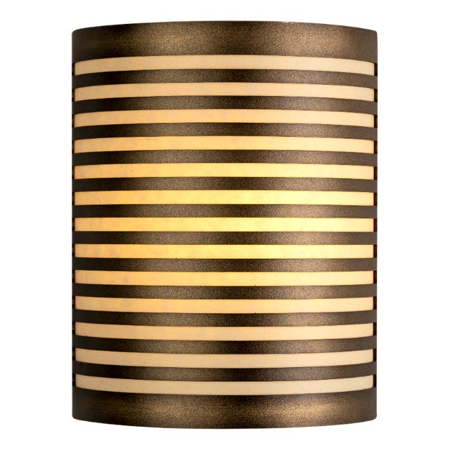 Italian Pollux Wall Light in Burnished Metal with Perforated Structure For Sale