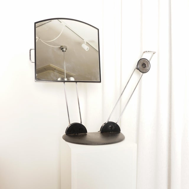 1980s Space Age Table Lamp with Mirror, 1980 For Sale - Image 5 of 5