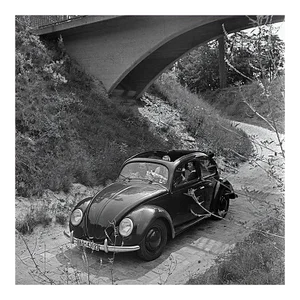 Travelling by Car in the Volkswagen Beetle, Germany 1939, Printed 2021