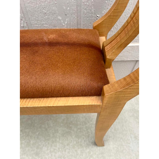Panache Designs Klismos Bench W/ Hair on Hide For Sale - Image 4 of 6