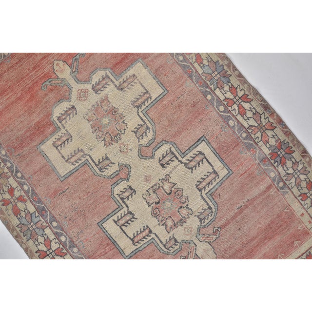 Oushak Vintage Anatolian Wool Carpet For Sale In Phoenix - Image 6 of 9