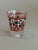 Glass Vintage Art Deco Red White Black Checkered Shot Glass Clear Glass For Sale - Image 7 of 7