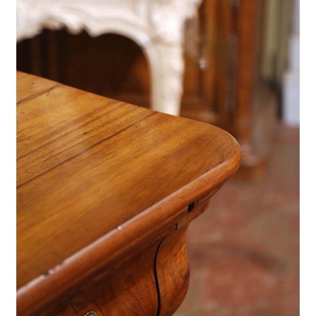 Wood 19th Century French Louis Philippe Walnut Six-Door Three-Drawer Enfilade Buffet For Sale - Image 7 of 11